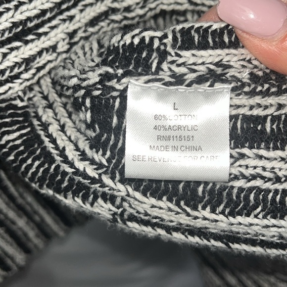 Romeo & Juliet Couture open face waterfall slouchy knit cardigan Sz L - Picture 8 of 11